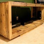 reclaimed pallet media console box