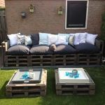 recycled pallet patio furniture
