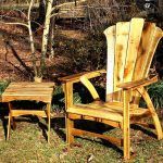 upcycled pallet adirondack chair with table