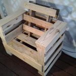 recycled pallet chair