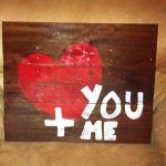 recycled pallet love sign