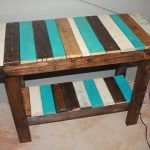 upcycled pallet end table