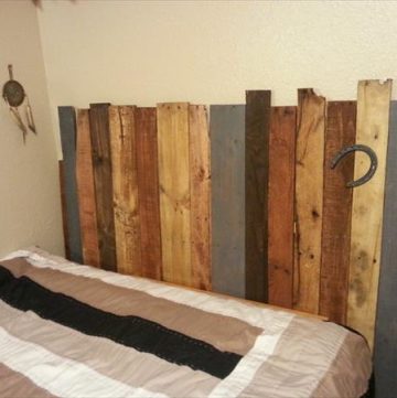 Pallet Headboard | Pallet Furniture Plans - Rustic Pallet Headboard Designs
