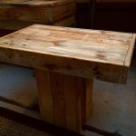 recycled pallet pedestal coffee table