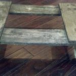 recycled rustic pallet rolling cart