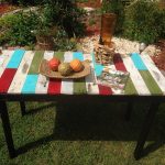 recycled pallet accent table