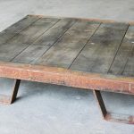 recycled pallet metal table