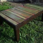 recycled pallet outdoor table