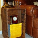 recycled pallet side table