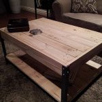 recycled pallet industrial coffee table