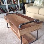 recycled pallet industrial coffee table