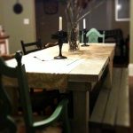 recycled door pallet dining table