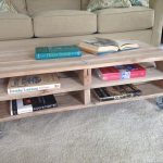 reclaimed pallet coffee table with storage