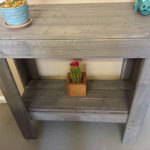 reclaimed pallet console table