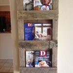 recycled pallet magazine rack