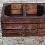 recycled pallet wood caddy
