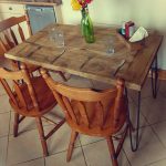 reclaimed rustic pallet dining table