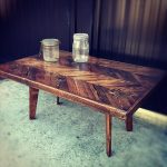 reclaimed pallet chevron coffee table