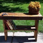 recycled pallet entry way table