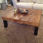 recycled pallet wood coffee table