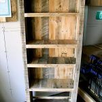 upcyclecd pallet rustic bookshelf