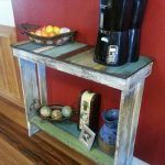 reclaimed pallet sofa side table