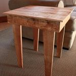 recycled pallet side table