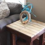 recycled pallet side table