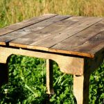 upcycled pallet rustic table