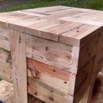 recycled pallet side table