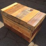 handcrafted pallet chest