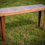 recycled pallet foyer table