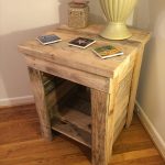 upcycled pallet side table