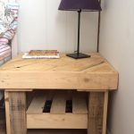 handmade pallet wood side table