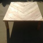 handmade pallet chevron coffee table