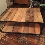 recycled pallet industrial coffee table