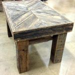 recycled pallet chevron coffee table