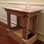 recycled pallet end table and side table
