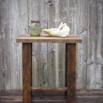 recycled pallet side table and nightstand