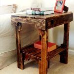 recycled pallet vintage side table