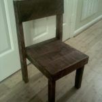 recycled pallet toddler chair