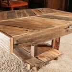 repurposed pallet chevron side table