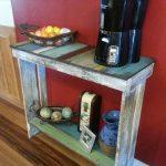 repurposed pallet side table