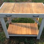 repurposed pallet wood console table