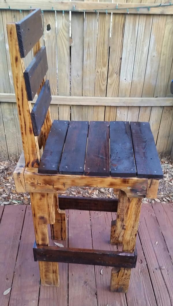 DIY Rustic Pallet Wood Chair Pallet Furniture Plans