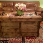 recycled pallet beefy coffee table with storage