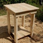 reclaimed pallet nightstand and side table