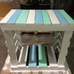 upcycled pallet coffee table and entryway table