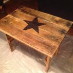 repurposed pallet hardwood side table