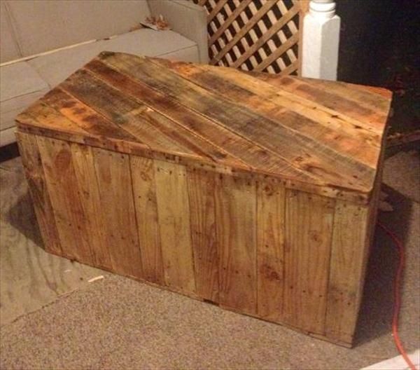 DIY Pallet Wood Chest / Pallet Trunk Pallet Furniture Plans